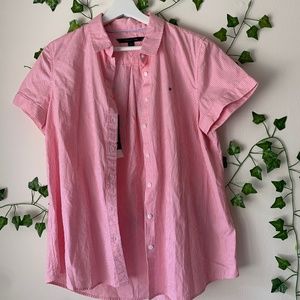 Tommy Hilfiger Pink Stripes Button Down Shirt